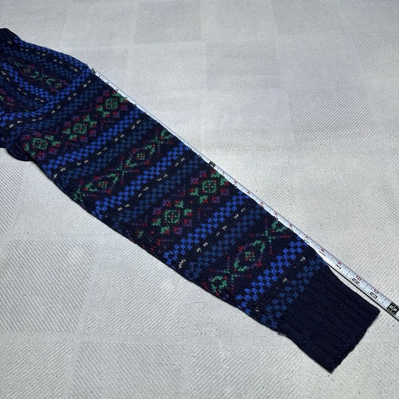 Vintage Lord & Taylor Mens Medium Sweater Fair Isle Shetland Wool Kensington‎ - Picture 10 of 10